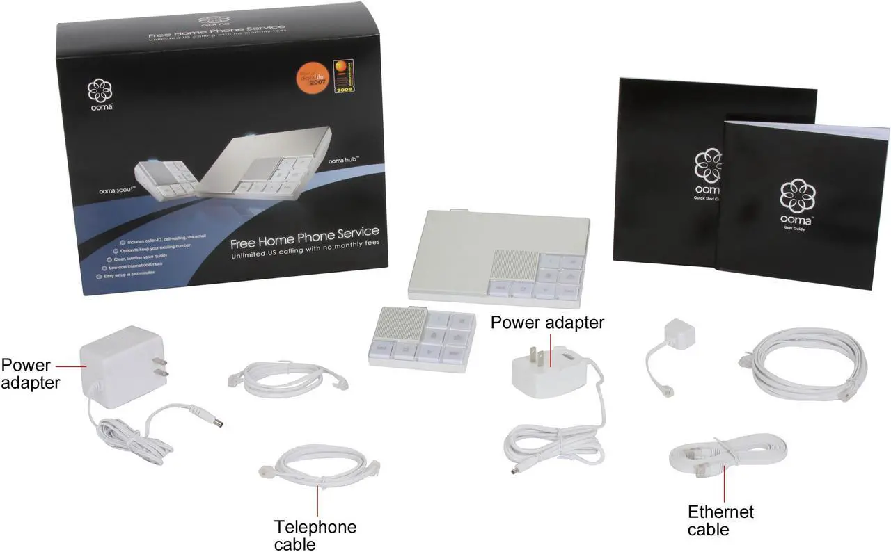 Alt view image 5 of 5 - Ooma OOMA Core VoIP Phone System