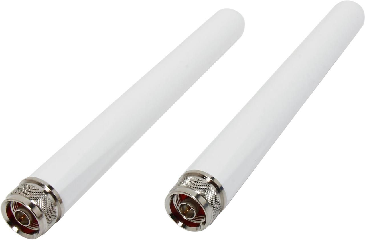 Main image of TRENDnet 5/7 dBi Outdoor Dual Band Omni Antenna Kit, N-Type Male Connectors, Supports 2.4 And 5 GHz, Omni-Directional Antennas, Use With 802.11ac/n/g/b/a Routers And Access Points, White, TEW-AO57