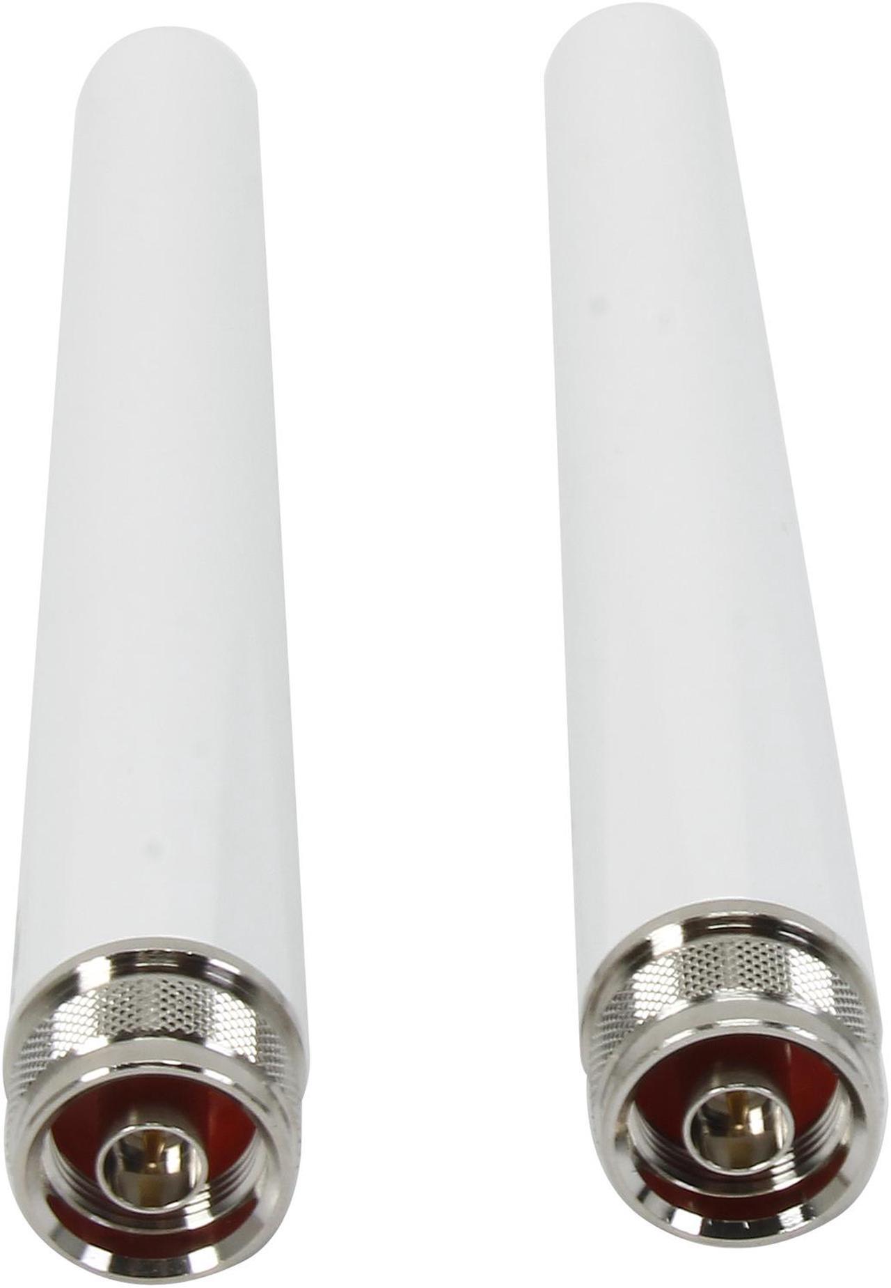 Alt view image 2 of 3 - TRENDnet 5/7 dBi Outdoor Dual Band Omni Antenna Kit, N-Type Male Connectors, Supports 2.4 And 5 GHz, Omni-Directional Antennas, Use With 802.11ac/n/g/b/a Routers And Access Points, White, TEW-AO57