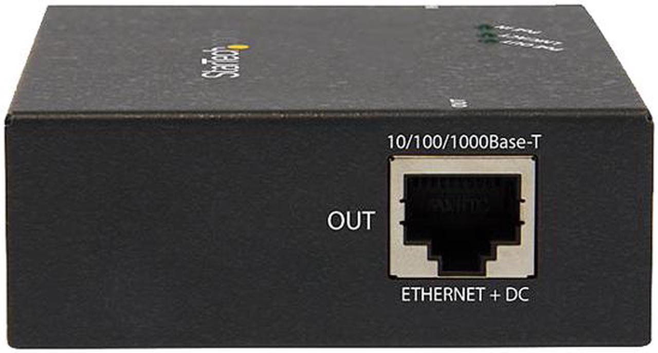 StarTech.com POEEXT1GAT 1-Port Gigabit PoE+ Extender - 802.3at and 802.3af - 100m (330 ft.)