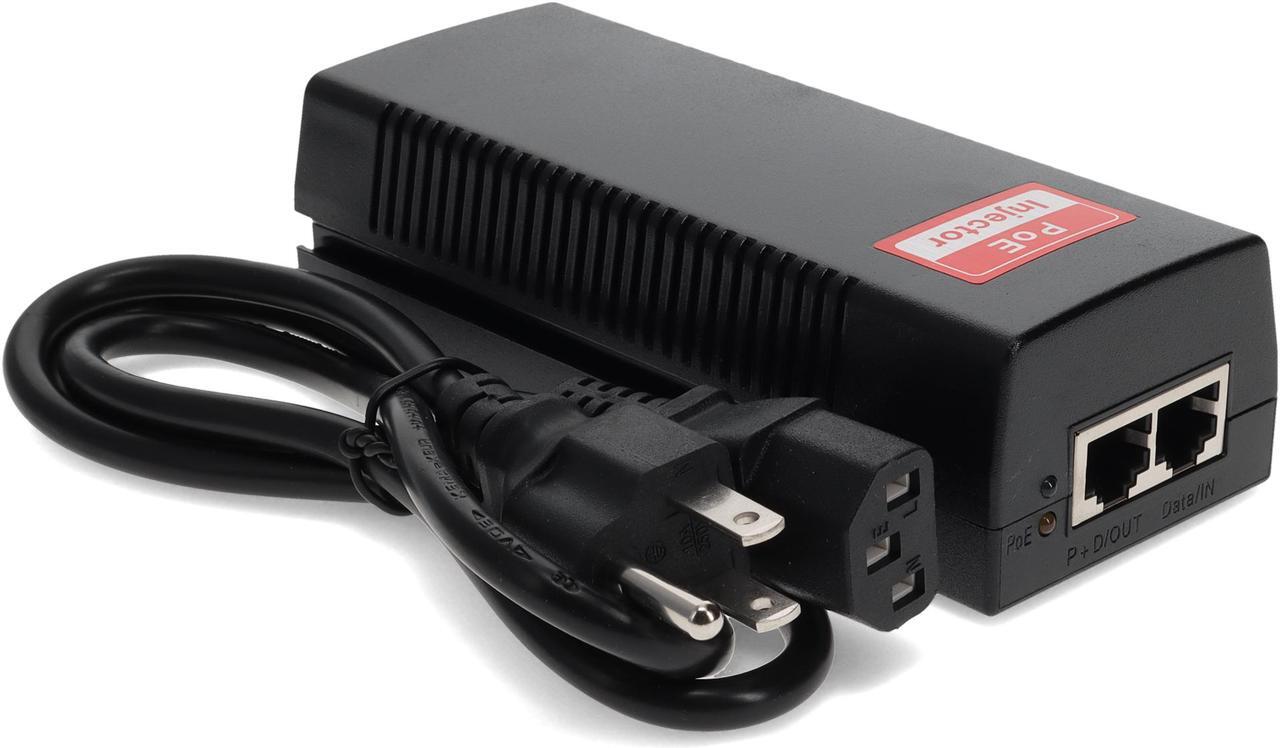 Alt view image 6 of 7 - AddOn 60W POE Power Injector (IEEE802.3af/IEEE802.3at 57v 60W max,10/100Base-T and 10/100/1000Base-T)