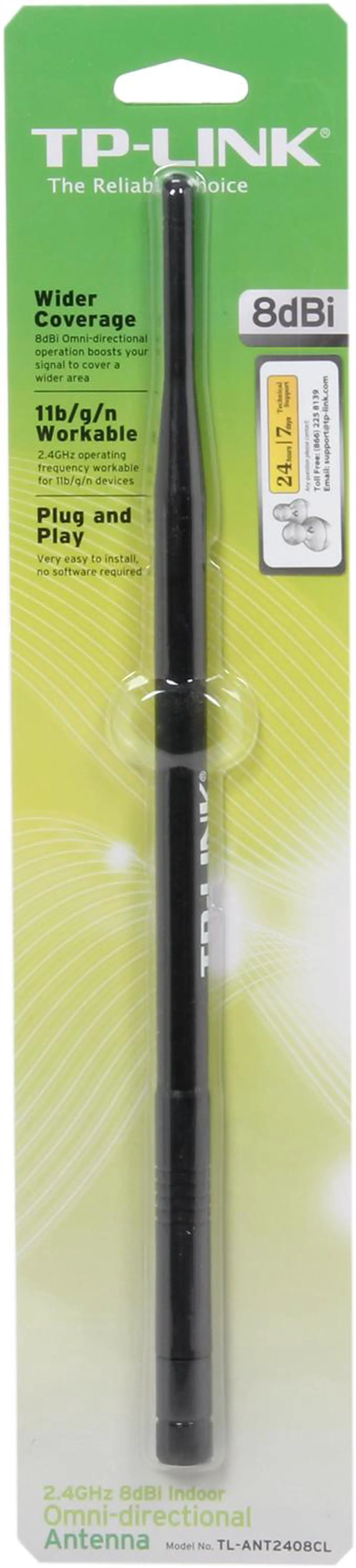 Alt view image 4 of 4 - TP-Link TL-ANT2408CL 2.4GHz 8dBi Indoor Omni-directional Antenna