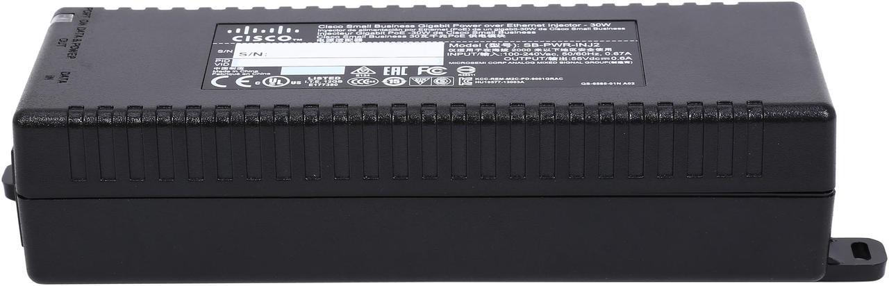 Alt view image 3 of 6 - Cisco Small Business SB-PWR-INJ2-NA Gigabit Power over Ethernet Injector-30W