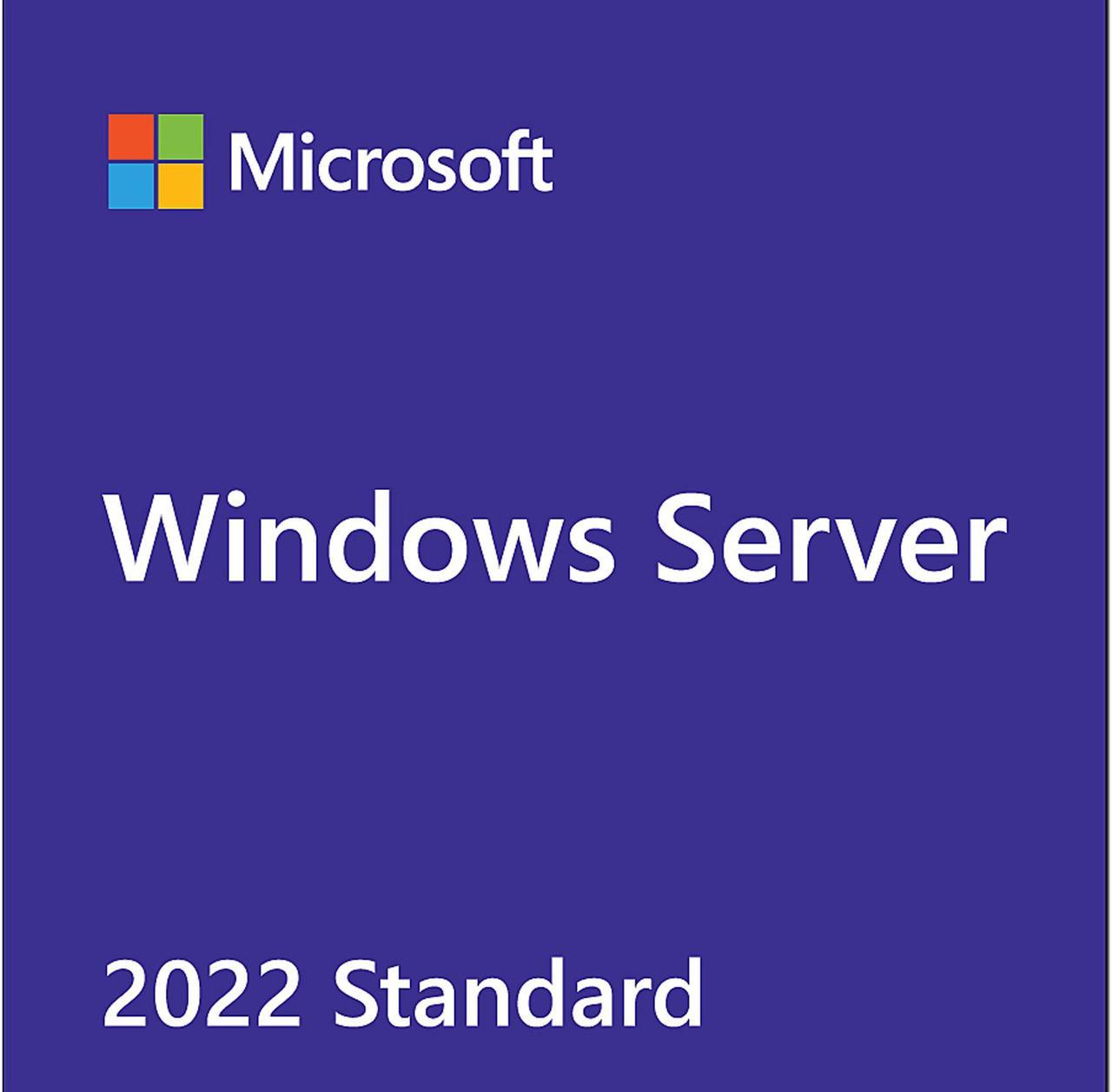 Microsoft Windows Server 2022 Standard 64-bit License (16 Core, OEM, DVD)