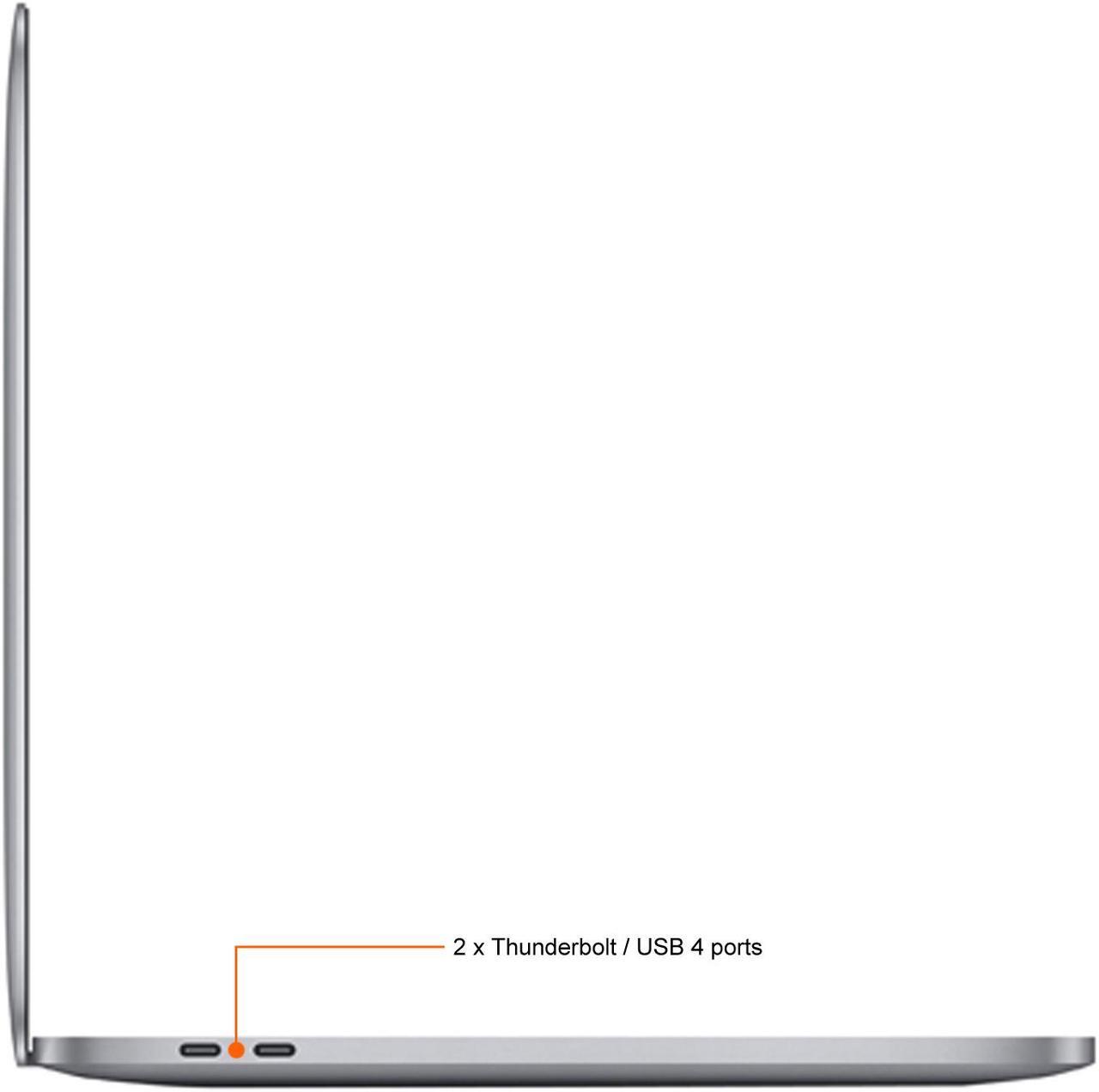 Alt view image 7 of 9 - Apple Laptop MacBook Pro (2020 Model) 8GB Memory 256 GB SSD 13.3" Non-Touch Screen macOS 11 Big Sur MYD82LL/A-NOB
