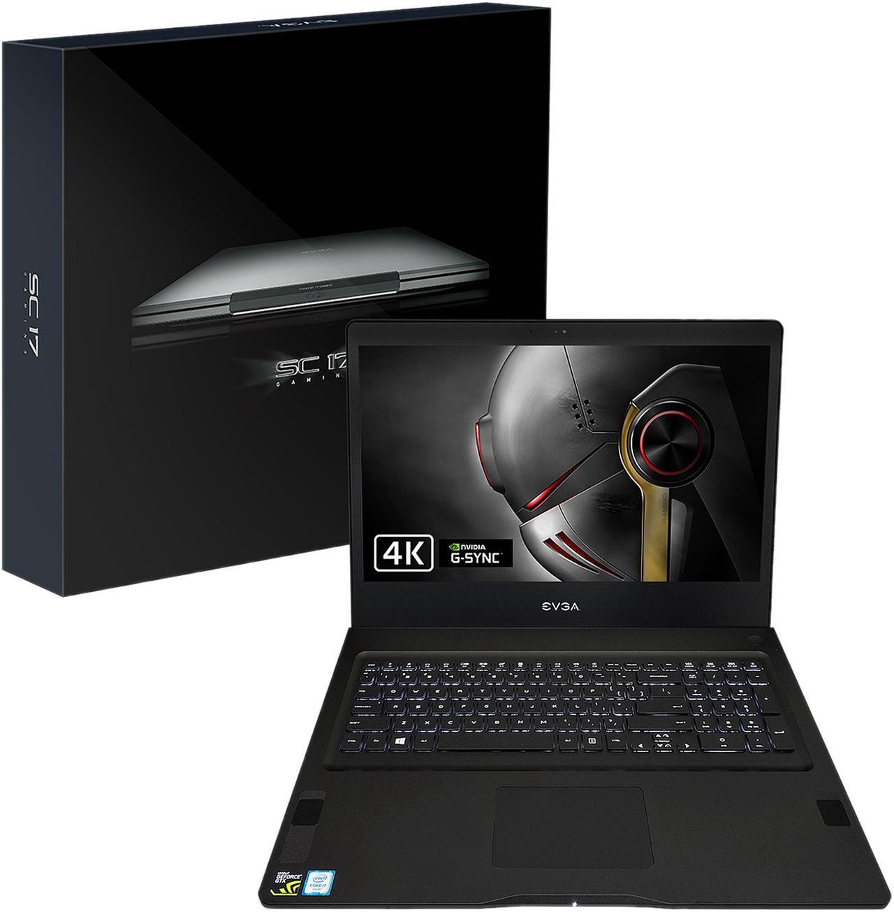Alt view image 8 of 8 - EVGA SC17 1070 768-41-2633-T1 17.3" 4K/UHD with NVIDIA G-SYNC Intel Core i7 6th Gen 6820HK (2.70 GHz) NVIDIA GeForce GTX 1070 VR Ready 32 GB Memory 256 GB SSD 1 TB HDD Windows 10 Home 64-Bit Gaming Laptop