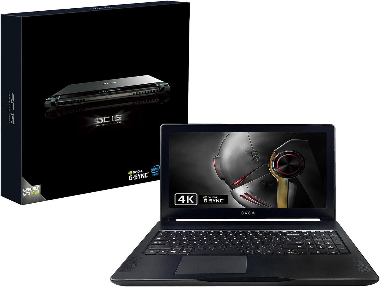 Alt view image 11 of 11 - EVGA SC15 Intel Core i7 7th Gen 7700HQ (2.80 GHz), 1060 with NVIDIA G-SYNC, 15.6" 120Hz Gaming Laptop, RGB Keyboard, 16 GB DDR4, 256 GB NVMe SSD, 1 TB HDD, Nvidia GeForce GTX 1060 VR Ready, 516-34-1833-T1 Windows 10