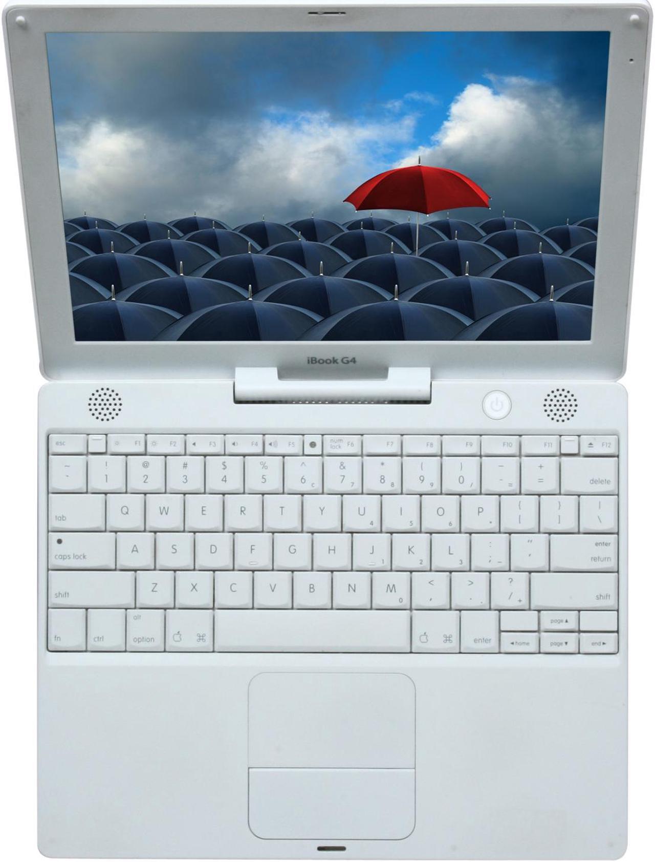 Alt view image 6 of 8 - Apple Laptop iBook G4 1.33GHz 512MB Memory 40GB HDD ATI Mobility Radeon 9550 12.1" Mac OS X 10.4 Tiger M9846LL/A