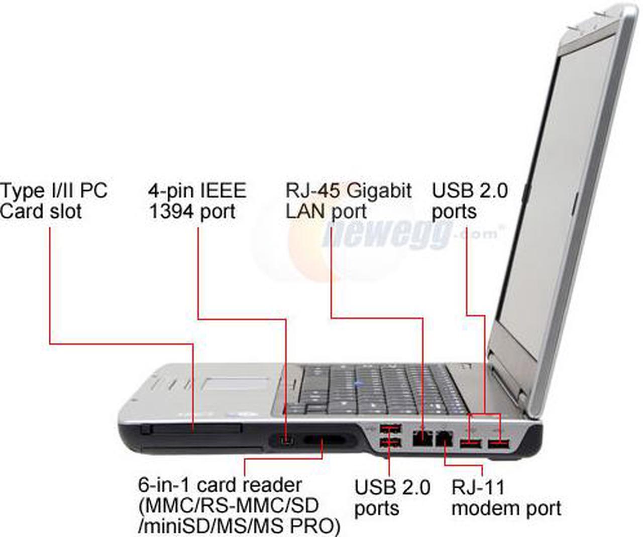 Alt view image 7 of 14 - Gateway Laptop Intel Core 2 Duo T7200 1GB Memory 80GB HDD ATI Mobility Radeon X1400 15.4" Windows XP Professional M465-E(268008-1)