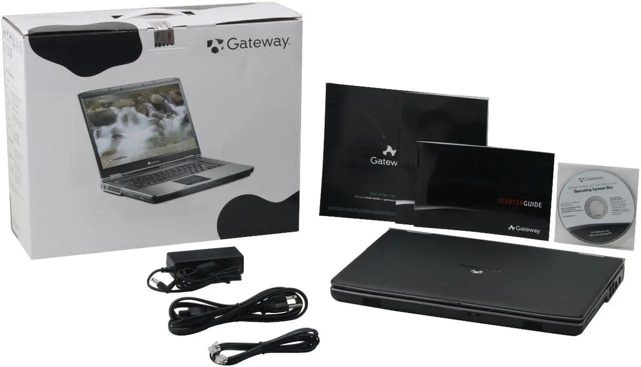 Alt view image 14 of 14 - Gateway Laptop Intel Pentium T2330 2GB Memory 160GB HDD Intel GMA X3100 15.4" Windows Vista Home Premium MT6729