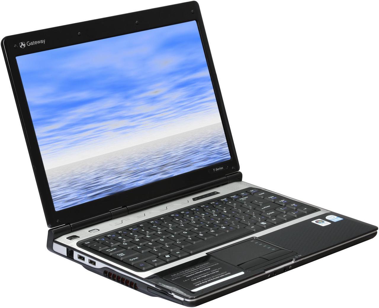 Alt view image 5 of 12 - Gateway Laptop Intel Pentium T3400 2GB Memory 250GB HDD Intel GMA X3100 14.1" Windows Vista Home Premium T-6345U