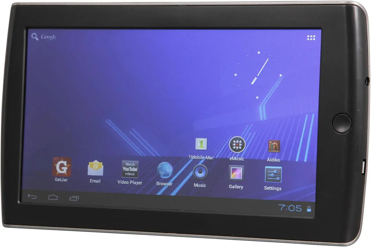 Alt view image 2 of 8 - Coby Kyros 7-Inch Android 4.0 4 GB 16:9 Capacitive Multi-Touchscreen Widescreen Internet Tablet , Black MID7035-4