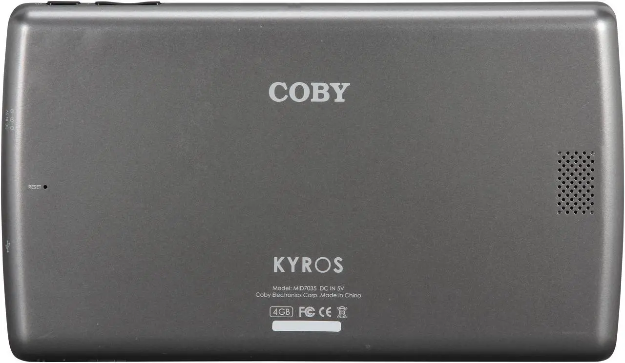 Alt view image 4 of 8 - Coby Kyros 7-Inch Android 4.0 4 GB 16:9 Capacitive Multi-Touchscreen Widescreen Internet Tablet , Black MID7035-4