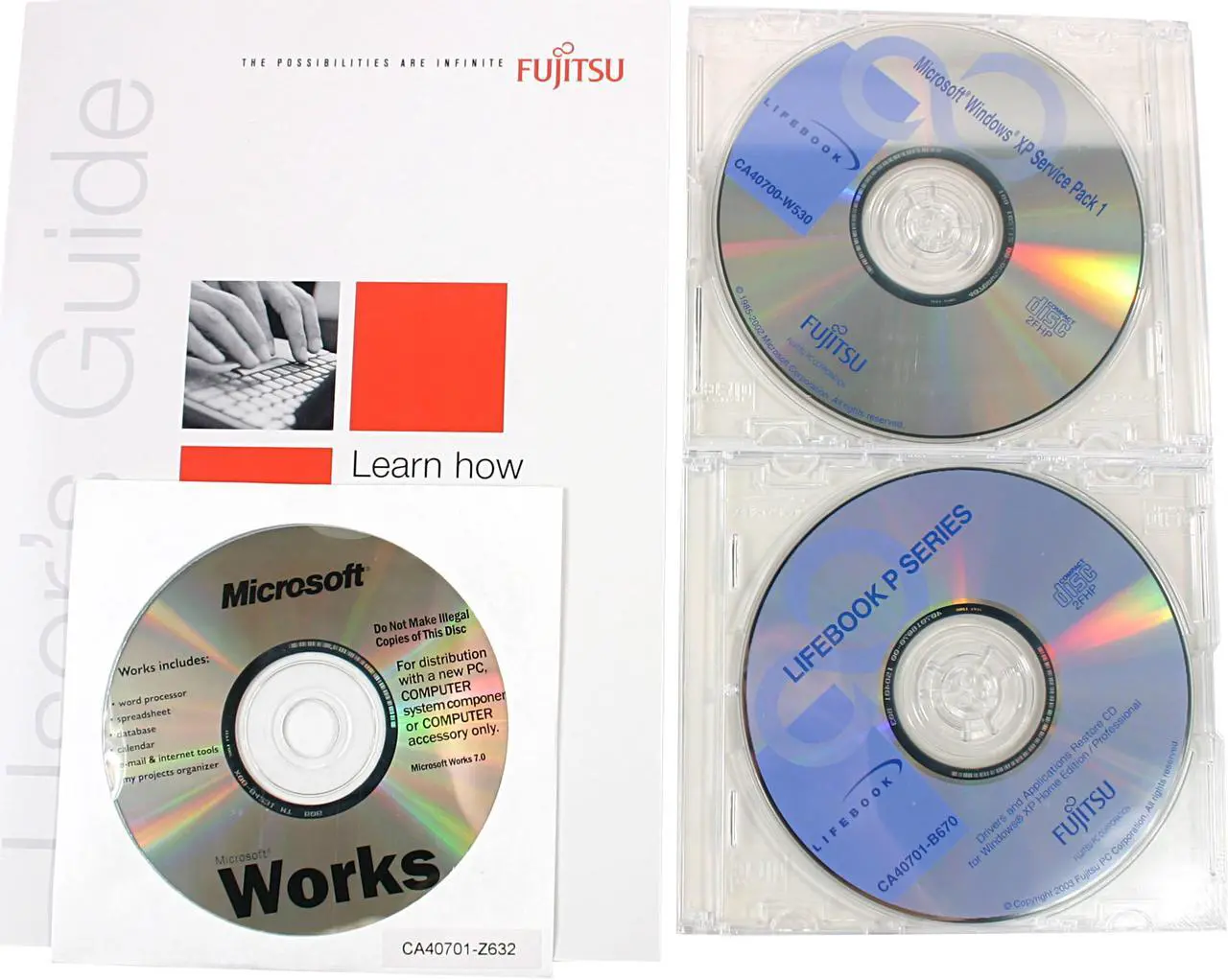 Alt view image 8 of 9 - Fujitsu Laptop LifeBook 800MHz 256MB Memory 30GB HDD ATI Mobility Rage 8.9" Windows XP Home P1120