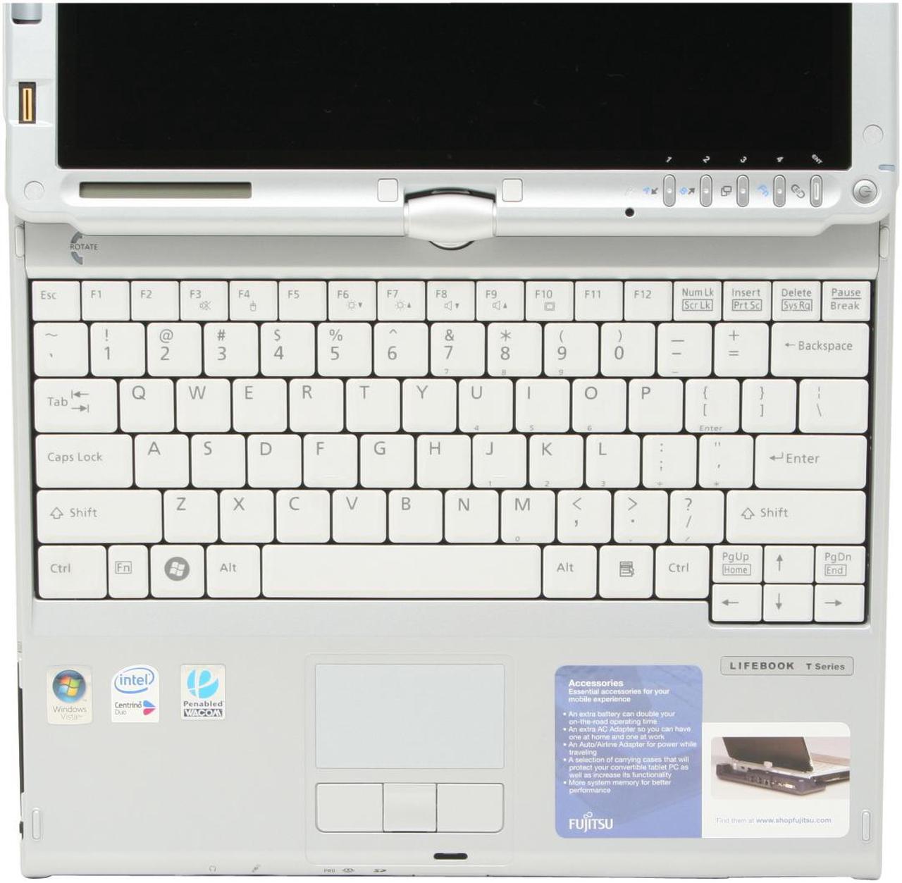Alt view image 13 of 16 - Fujitsu LifeBook T4215(FPCM10957) 1GB Memory 12.1" 1024 x 768 Tablet PC Windows Vista Business