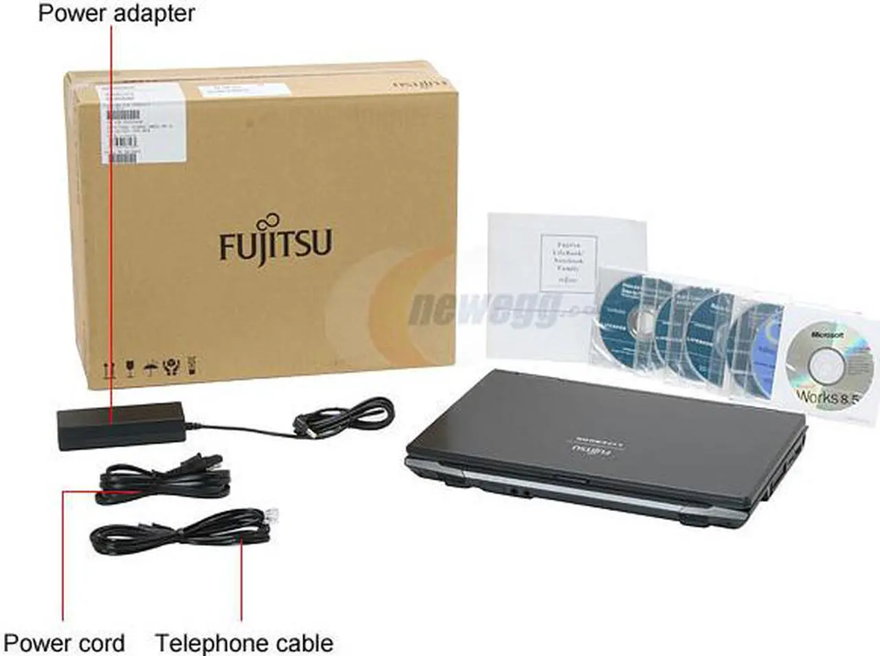 Alt view image 3 of 3 - Fujitsu Laptop LifeBook Intel Core 2 Duo T5450 2GB Memory 160GB HDD Intel GMA X3100 15.4" Windows Vista Home Premium A6110(FPCR32379)