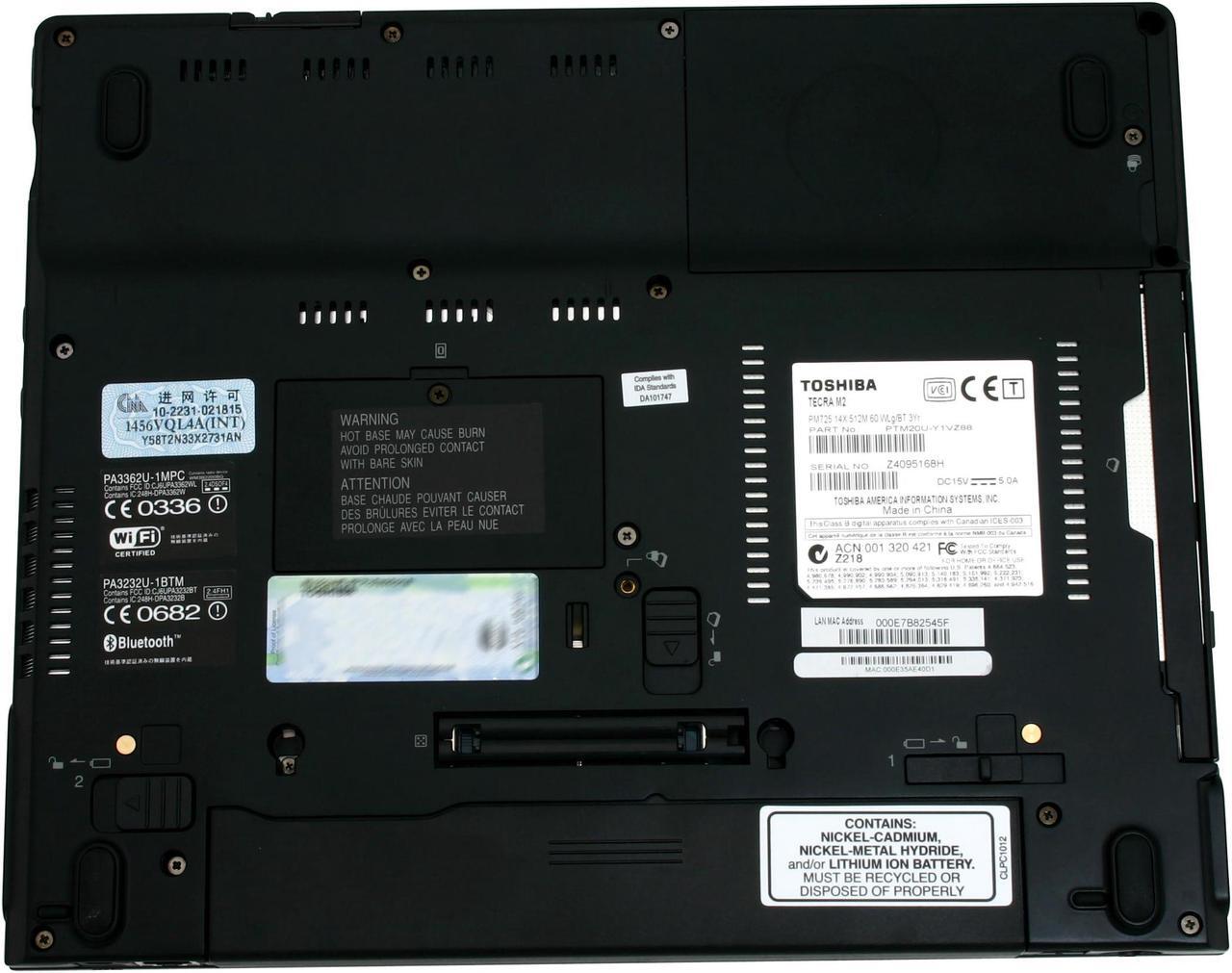 Alt view image 9 of 11 - TOSHIBA Laptop Tecra Intel Pentium M 725 512MB Memory 60GB HDD NVIDIA GeForce FX Go 5200 14.1" Windows XP Professional M2-S730