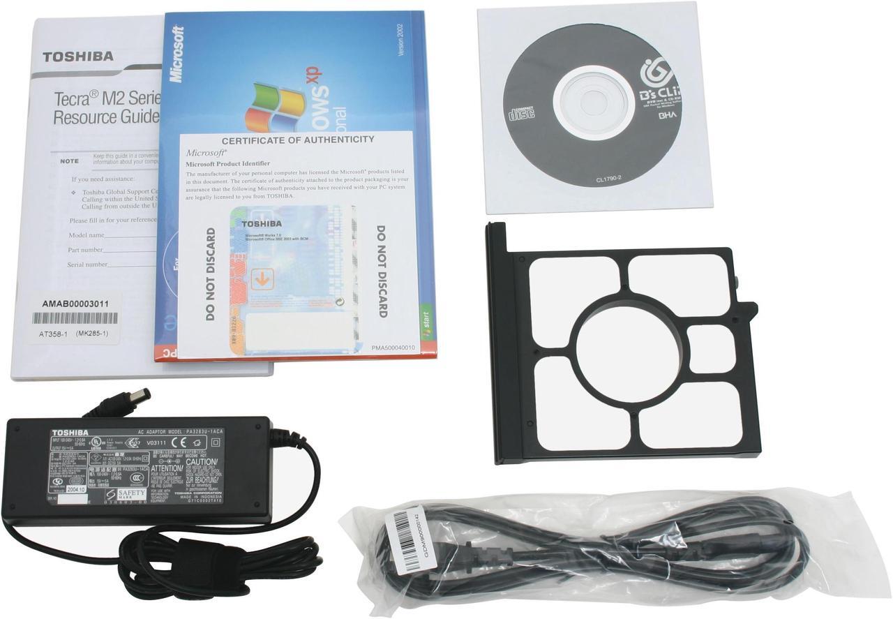 Alt view image 10 of 11 - TOSHIBA Laptop Tecra Intel Pentium M 725 512MB Memory 60GB HDD NVIDIA GeForce FX Go 5200 14.1" Windows XP Professional M2-S730