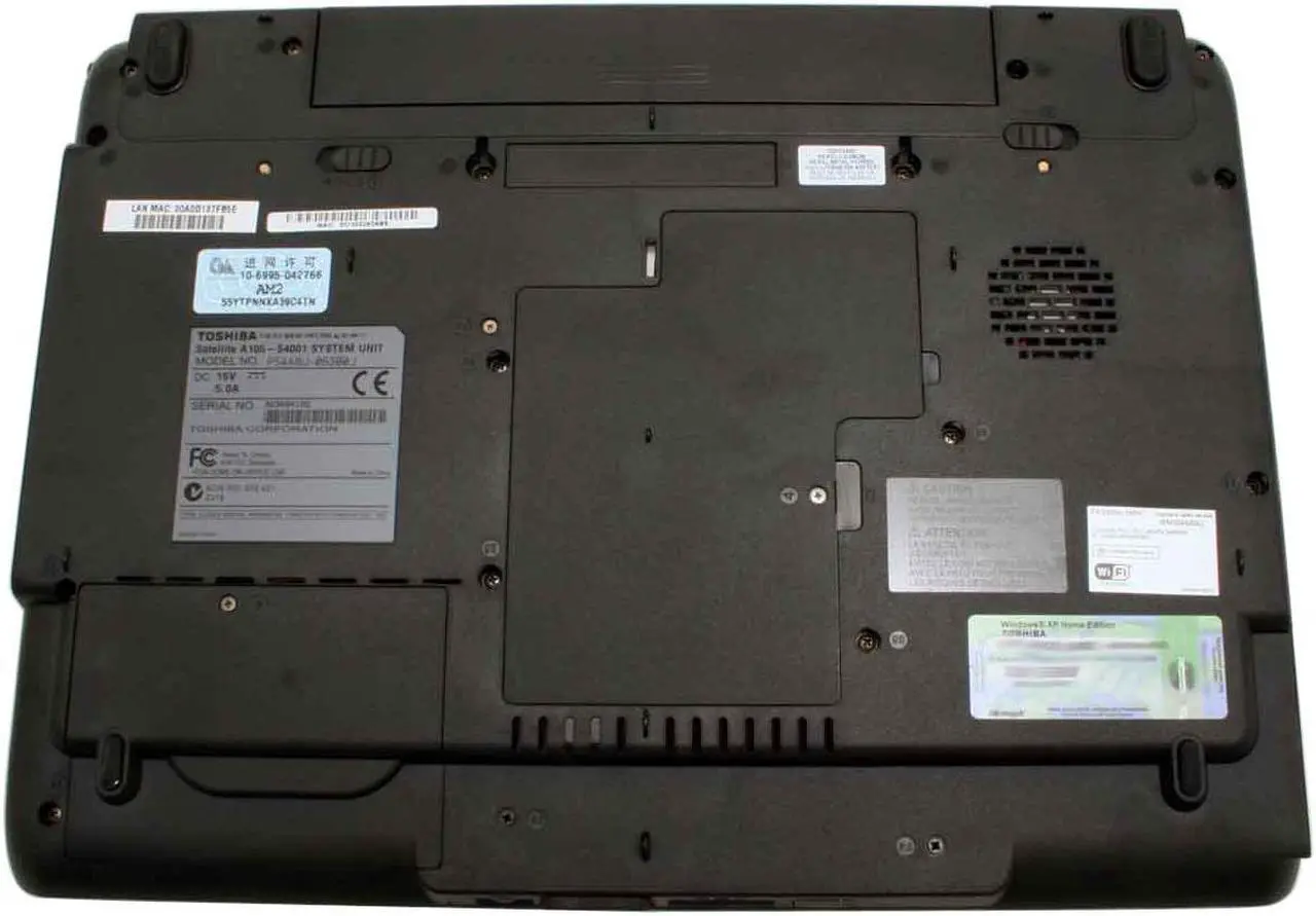 Alt view image 11 of 14 - TOSHIBA Laptop Satellite Intel Core Solo T1300 512MB Memory 60GB HDD Intel GMA 950 15.4" Windows XP Home A105-S4001