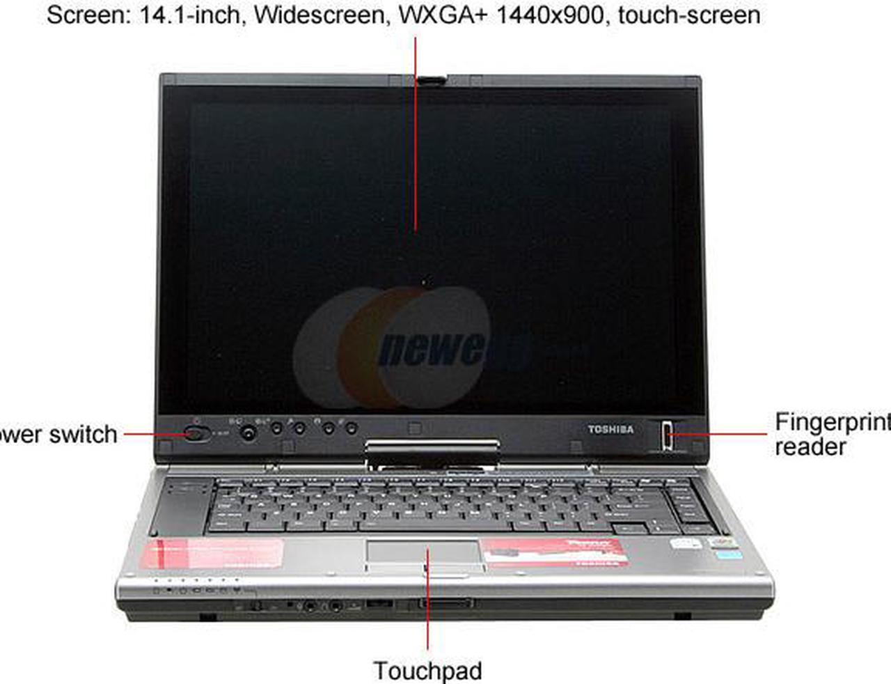 Alt view image 3 of 15 - TOSHIBA Tecra M7-S7331 1GB Memory 14.1" 1440 x 900 Tablet PC Windows XP Tablet PC Edition