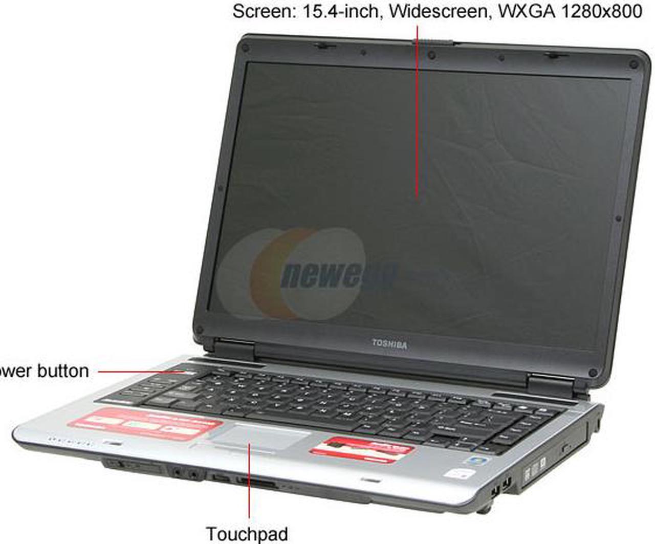 Alt view image 2 of 14 - TOSHIBA Laptop Satellite Intel Core Duo T2250 2GB Memory 160GB HDD Intel GMA 950 15.4" Windows Vista Home Premium A135-S4437