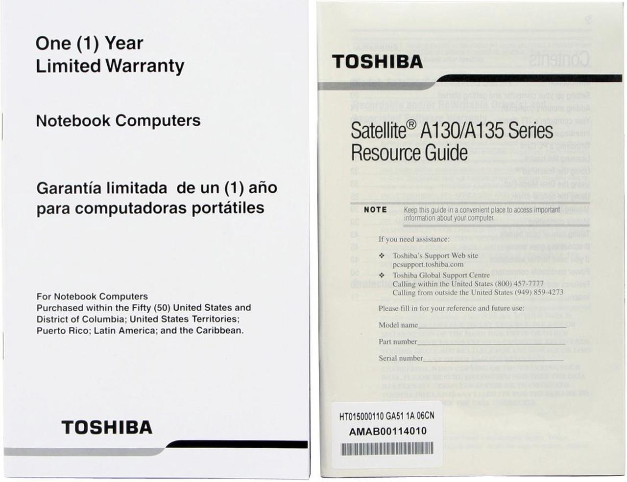 Alt view image 10 of 14 - TOSHIBA Laptop Satellite Intel Core Duo T2250 2GB Memory 160GB HDD Intel GMA 950 15.4" Windows Vista Home Premium A135-S4437