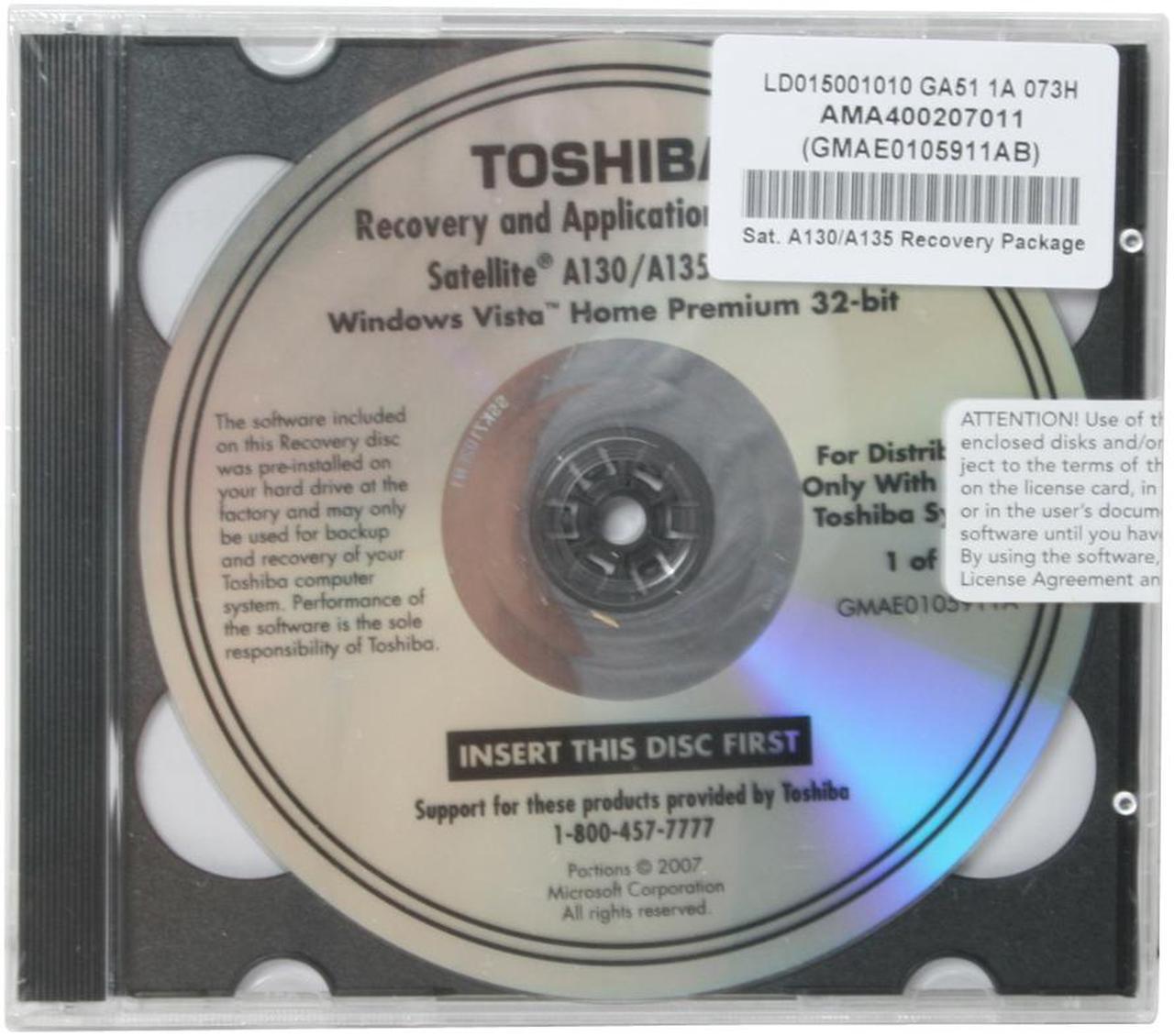 Alt view image 11 of 15 - TOSHIBA Laptop Satellite Intel Pentium T2080 1GB Memory 120GB HDD Intel GMA 950 15.4" Windows Vista Home Premium A135-S4527
