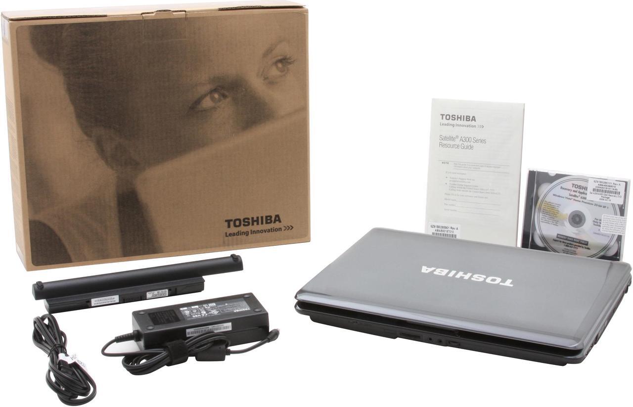 Alt view image 14 of 14 - TOSHIBA Laptop Satellite Intel Core 2 Duo T8100 3GB Memory 400GB HDD ATI Mobility Radeon HD 3650 15.4" Windows Vista Home Premium A305-S6845