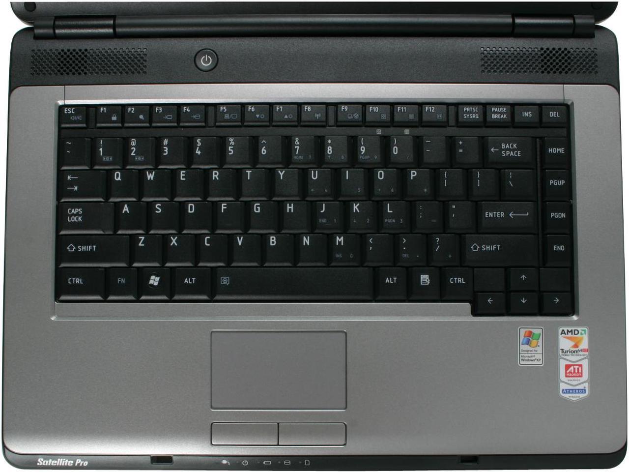 Alt view image 13 of 16 - TOSHIBA Laptop Satellite Pro AMD Turion 64 X2 TL-60 1GB Memory 120GB HDD ATI Radeon X1250 IGP 15.4" Windows XP Professional L300D-EZ1002X
