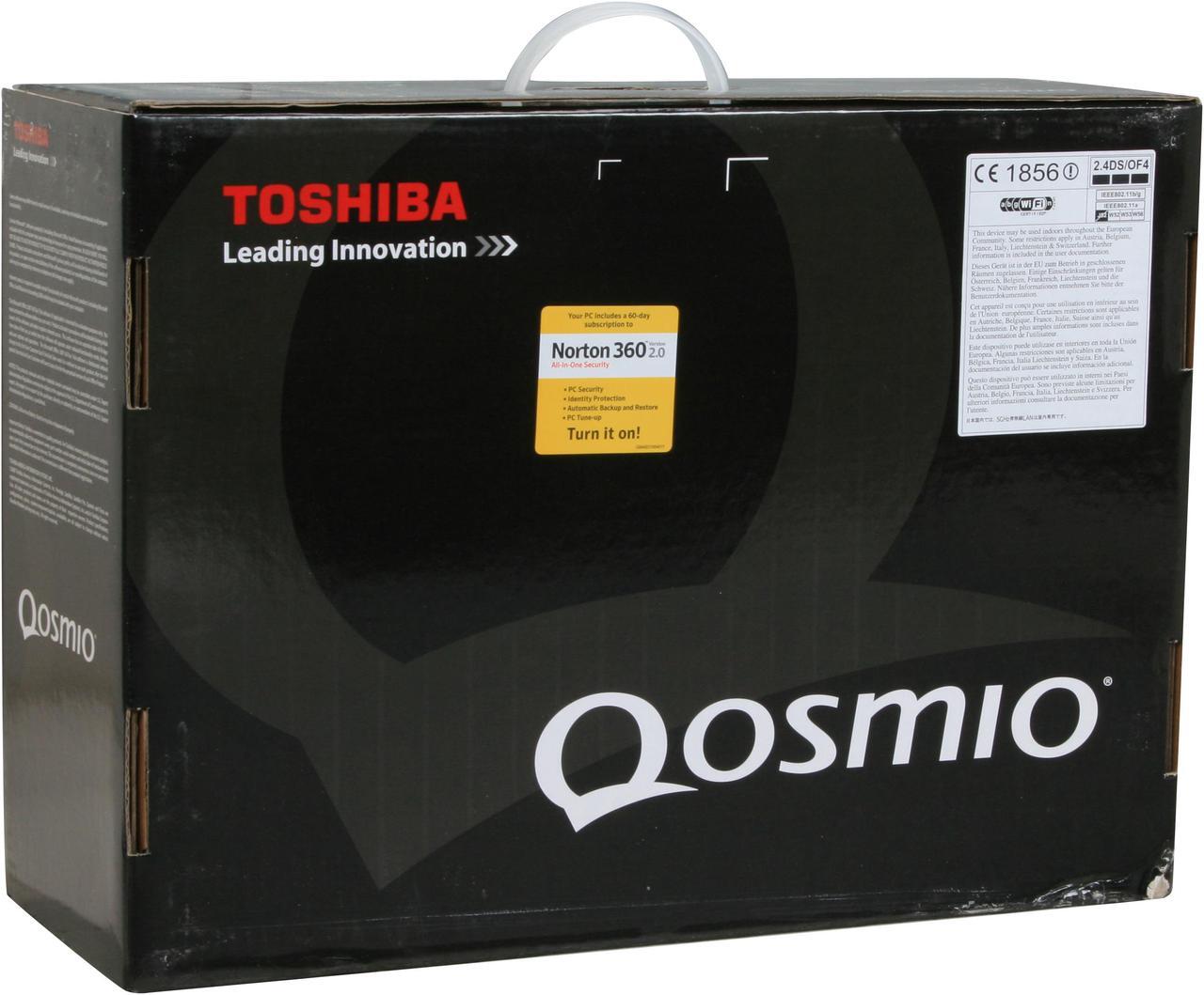 Alt view image 17 of 17 - TOSHIBA Laptop Qosmio Intel Core 2 Duo P7350 4GB Memory 320GB HDD NVIDIA GeForce 9700M GTS 15.4" Windows Vista Home Premium F55-Q504