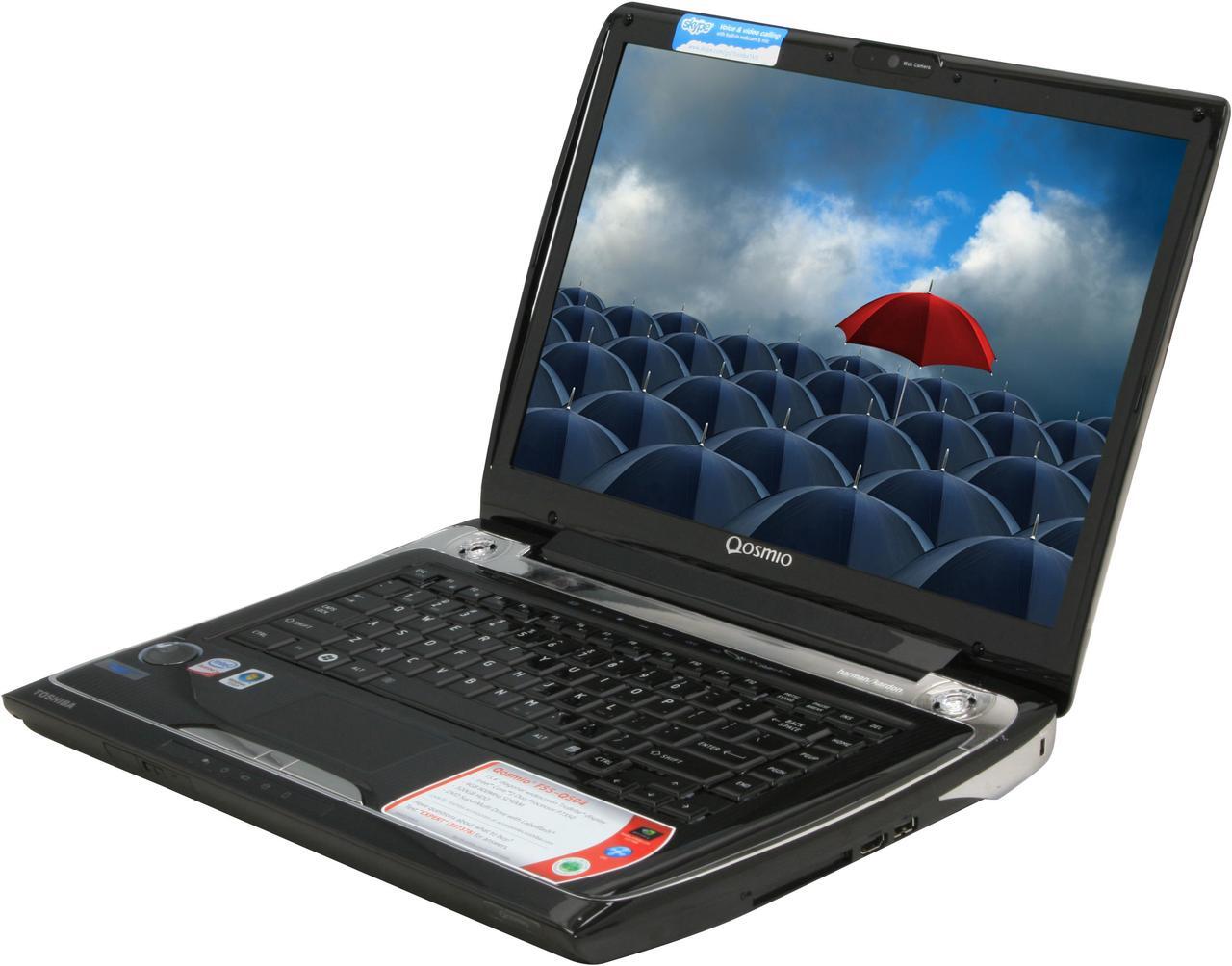 Main image of TOSHIBA Laptop Qosmio Intel Core 2 Duo P7350 4GB Memory 320GB HDD NVIDIA GeForce 9700M GTS 15.4" Windows Vista Home Premium F55-Q504