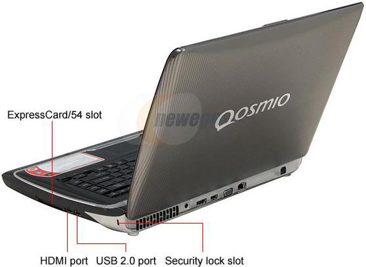 Alt view image 3 of 17 - TOSHIBA Laptop Qosmio Intel Core 2 Duo P7350 4GB Memory 320GB HDD NVIDIA GeForce 9700M GTS 15.4" Windows Vista Home Premium F55-Q504