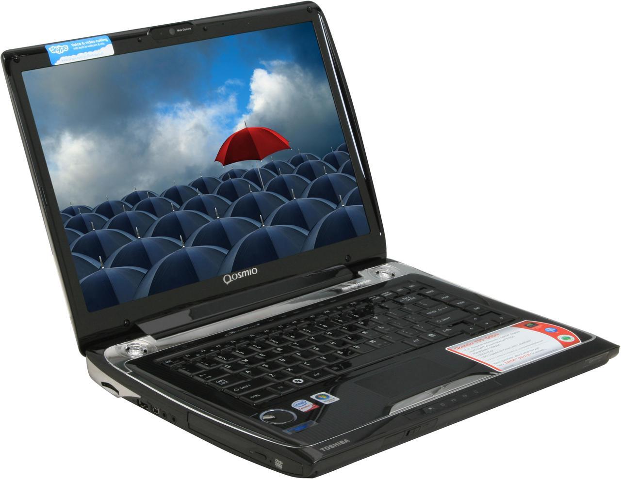 Alt view image 7 of 17 - TOSHIBA Laptop Qosmio Intel Core 2 Duo P7350 4GB Memory 320GB HDD NVIDIA GeForce 9700M GTS 15.4" Windows Vista Home Premium F55-Q504