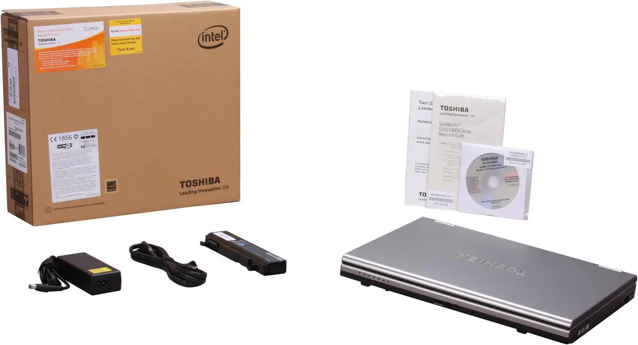 Alt view image 12 of 12 - TOSHIBA Laptop Satellite Pro Intel Core 2 Duo T5900 2GB Memory 160GB HDD Intel GMA 4500MHD 15.4" Windows Vista Business / XP Professional downgrade S300-EZ2501