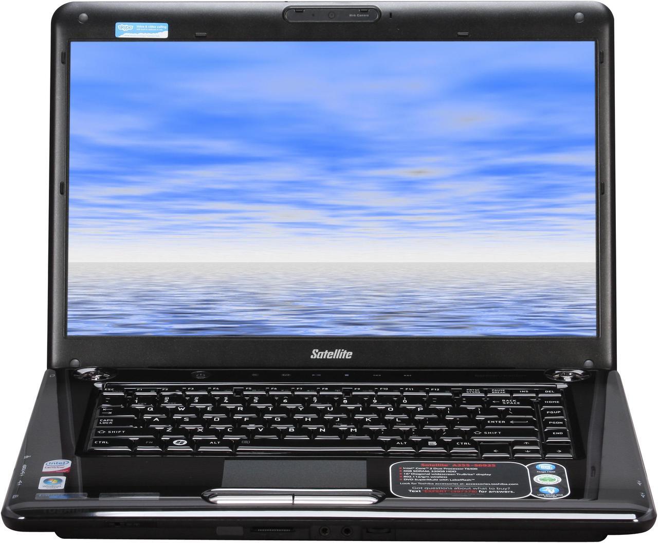 Alt view image 6 of 12 - TOSHIBA Laptop Satellite Intel Core 2 Duo T6400 4GB Memory 320GB HDD Intel GMA 4500MHD 16.0" Windows Vista Home Premium 64-bit A355-S6925
