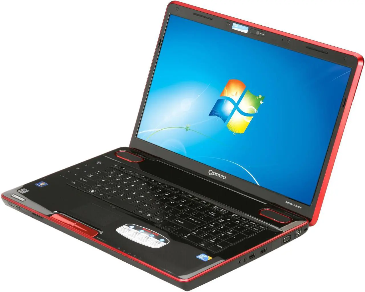 Main image of TOSHIBA Laptop Qosmio Intel Core i7-720QM 6GB Memory 320GB HDD NVIDIA GeForce GTS 360M 18.4" Windows 7 Home Premium 64-bit X505-Q875
