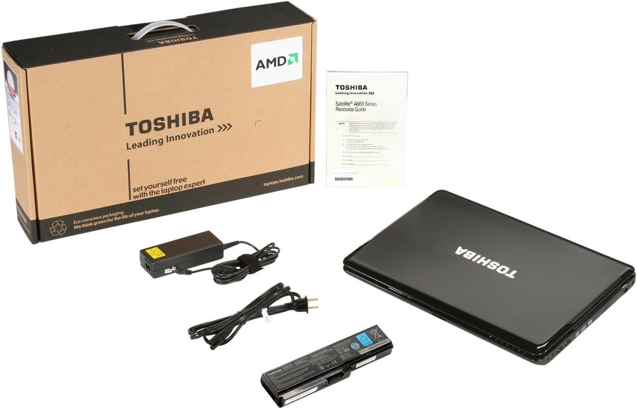 Alt view image 8 of 8 - TOSHIBA Satellite A665D-S6059 NoteBook AMD Phenom II Quad-Core P920(1.6GHz) 16" 4GB Memory 500GB HDD 5400rpm DVD Super Multi ATI Mobility Radeon HD 5650/4200