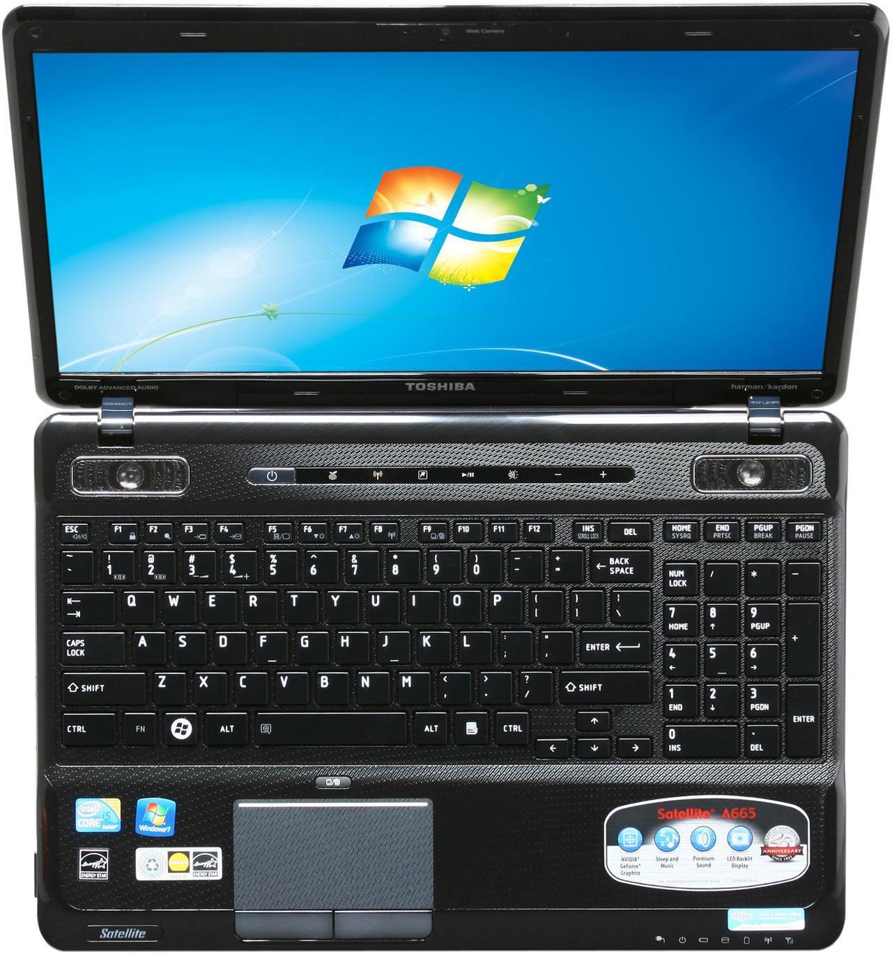 Alt view image 6 of 7 - TOSHIBA Laptop Satellite Intel Core i5-450M 4GB Memory 500GB HDD NVIDIA GeForce GT 330M 16.0" Windows 7 Home Premium 64-bit A665-S6058