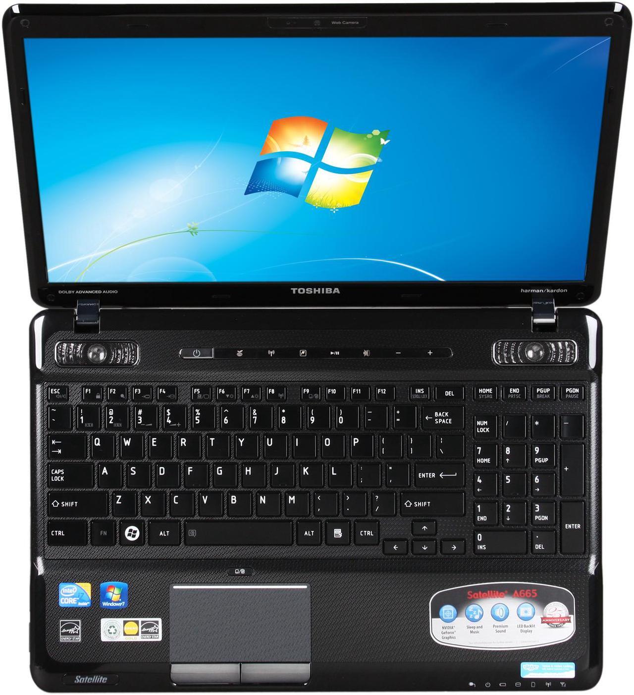 Alt view image 6 of 8 - TOSHIBA Laptop Satellite Intel Core i7-720QM 4GB Memory 500GB HDD NVIDIA GeForce GT 330M 16.0" Windows 7 Home Premium 64-bit A665-S6065