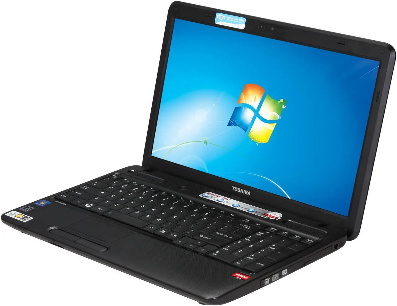 Main image of TOSHIBA Laptop Satellite AMD Athlon II P320 4GB Memory 250GB HDD ATI Radeon HD 4250 15.6" Windows 7 Home Premium 64-bit C655D-S5057