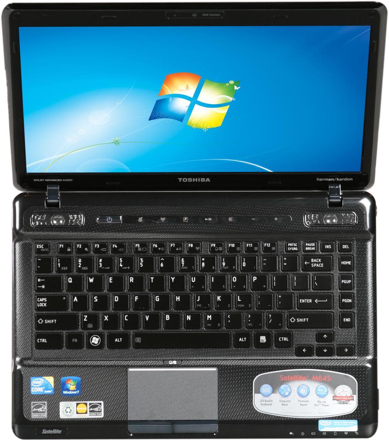 Alt view image 6 of 8 - TOSHIBA Laptop Satellite Intel Core i5-450M 4GB Memory 500GB HDD Intel HD Graphics 14.0" Windows 7 Home Premium 64-bit M645-S4048