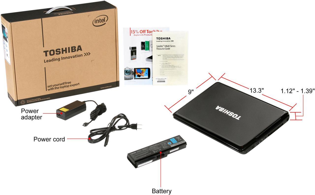 Alt view image 8 of 8 - TOSHIBA Laptop Satellite Intel Core i5-450M 4GB Memory 500GB HDD Intel HD Graphics 14.0" Windows 7 Home Premium 64-bit M645-S4048
