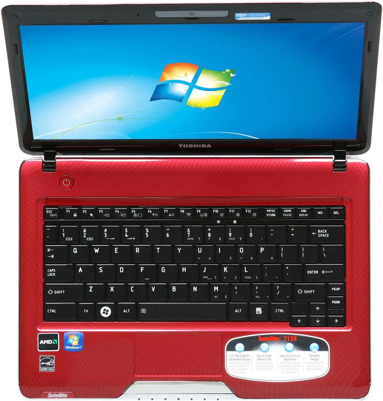 Alt view image 6 of 7 - TOSHIBA Laptop Satellite AMD Athlon Neo MV-40 3GB Memory 250GB HDD ATI Radeon HD 3200 13.3" Windows 7 Home Premium 64-bit T135D-S1320