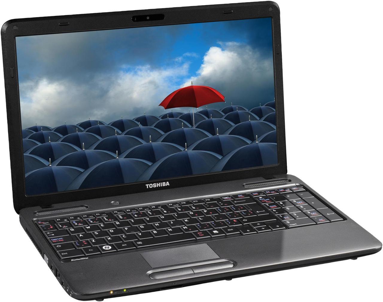 TOSHIBA Laptop Satellite Intel Pentium T4500 4GB Memory 320GB HDD Intel GMA 4500M 15.6" Windows 7 Home Premium C650-01T