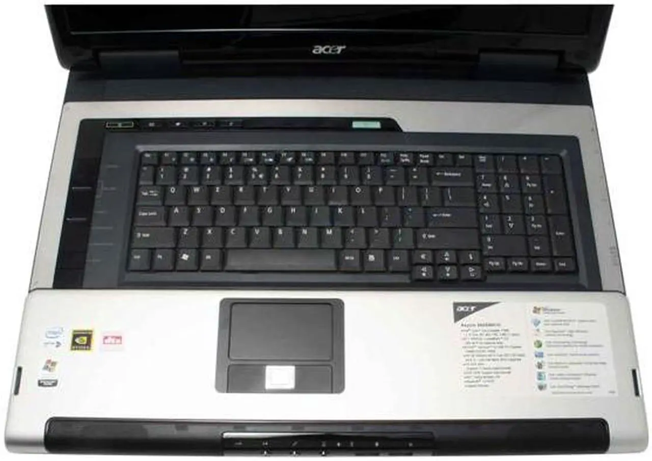 Alt view image 4 of 16 - Acer Laptop Aspire Intel Core Duo T2600 2GB Memory 240GB HDD NVIDIA GeForce Go 7600 20.1" Windows XP Media Center AS9805WKHi
