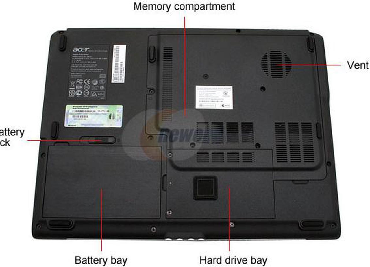 Alt view image 10 of 13 - Acer Laptop Aspire AMD Turion 64 X2 TL-50 1GB Memory 120GB HDD ATI Radeon Xpress 1100 IGP 15.4" Windows XP Professional AS5102WLMi