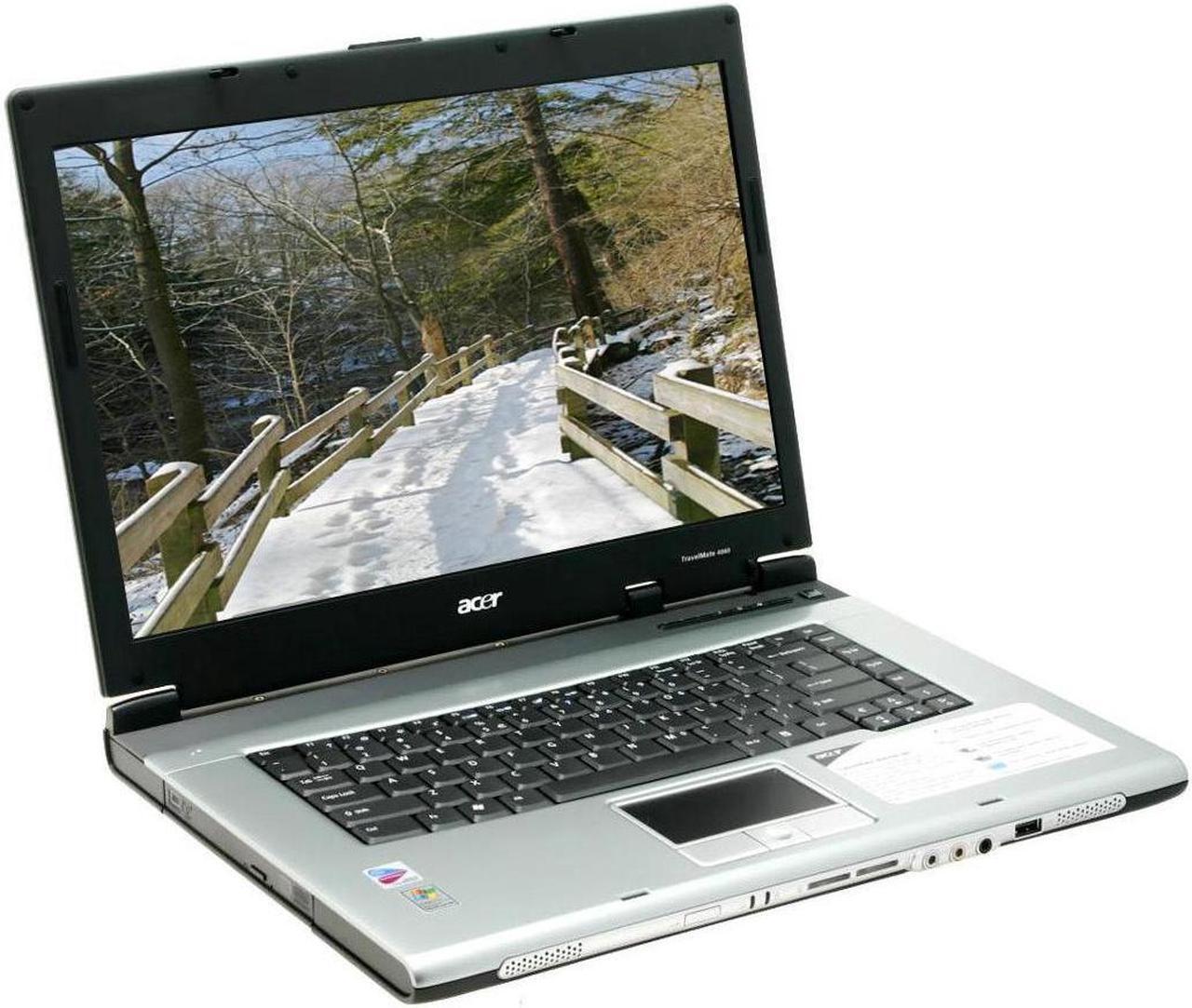 Main image of Acer Laptop TravelMate Intel Pentium M 740 512MB Memory 100GB HDD Intel GMA 900 15.4" Windows XP Professional 4062WLMi