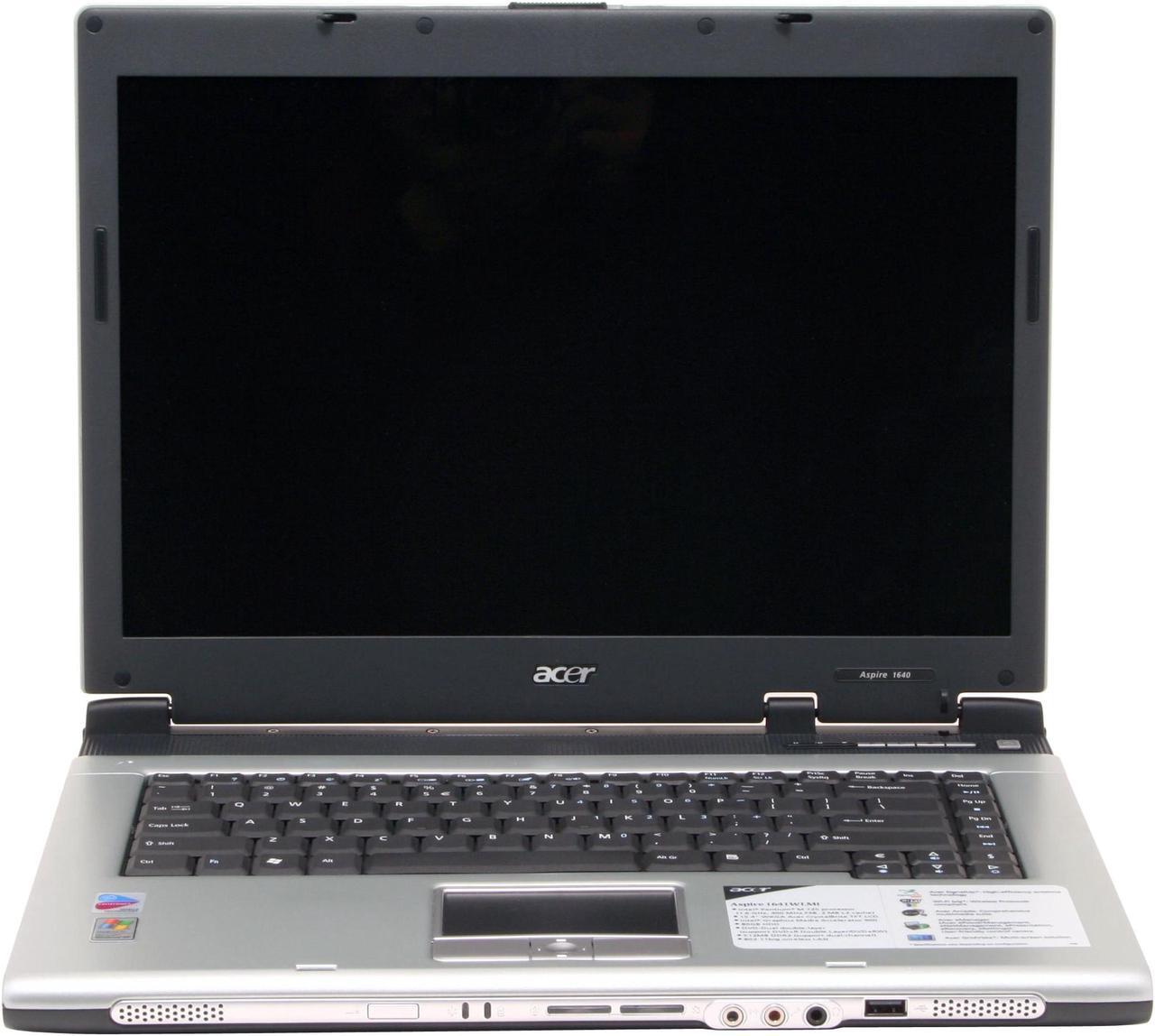 Alt view image 3 of 14 - Acer Laptop Aspire 1640 Intel Pentium M 725 512MB Memory 80GB HDD Intel GMA 900 15.4" Windows XP Home AS1641WLMI-XPH-CMT