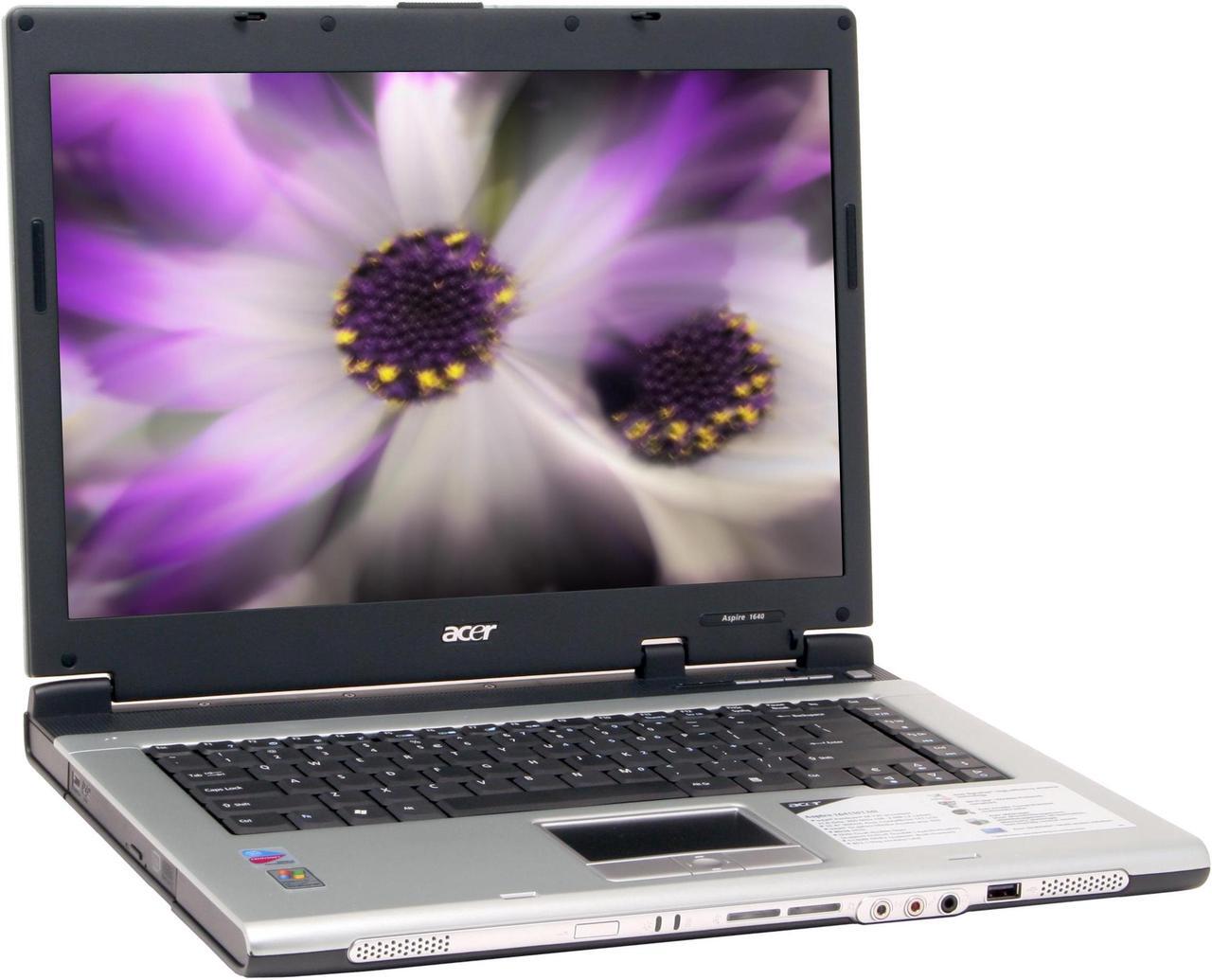 Main image of Acer Laptop Aspire 1640 Intel Pentium M 725 512MB Memory 80GB HDD Intel GMA 900 15.4" Windows XP Home AS1641WLMI-XPH-CMT