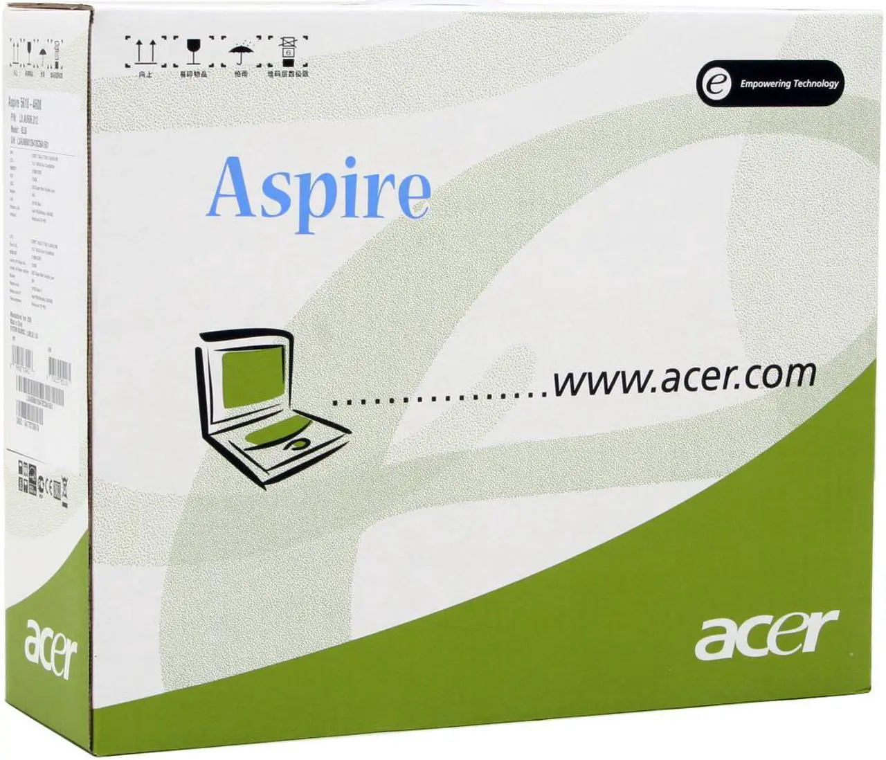Alt view image 13 of 13 - Acer Laptop Aspire Intel Core Solo T1300 512MB Memory 120GB HDD Intel GMA 950 15.4" Windows XP Professional AS5610-4608